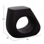 ΣΚΑΜΠΟ ΣΑΛΟΝΙΟΥ LANS HM4691.01 FIBER CEMENT ΣΕ ΜΑΥΡΟ--58x28x45.5Υεκ. - Image 2