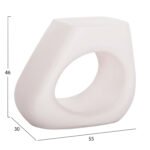 ΣΚΑΜΠΟ ΣΑΛΟΝΙΟΥ LANS HM4691.02 FIBER CEMENT ΣΕ ΛΕΥΚΟ--55x30x46Υεκ. - Image 2