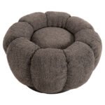 ΣΚΑΜΠΟ ΣΤΡΟΓΓΥΛΟ KRIPP HM9602.01 ΓΚΡΙ ΜΠΟΥΚΛΕ-ΜΑΥΡΗ ΜΕΤΑΛΛΙΚΗ ΒΑΣΗ Φ60x31Υεκ. - Image 3