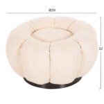 ΣΚΑΜΠΟ ΣΤΡΟΓΓΥΛΟ KRIPP HM9602.06 ΕΚΡΟΥ ΜΠΟΥΚΛΕ-ΜΑΥΡΗ ΜΕΤΑΛΛΙΚΗ ΒΑΣΗ Φ60x31Υεκ. - Image 2