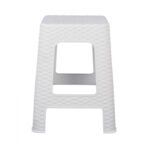 ΣΚΑΜΠΟ ΤΕΤΡΑΓΩΝΟ RATTAN ΛΕΥΚΟ HM5448.03 - Image 3