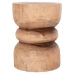 ΣΚΑΜΠΟ/ΤΡΑΠΕΖΑΚΙ ΣΤΡΟΓΓΥΛΟ BELLO HM9900.11 ΞΥΛΟ SUAR--ΦΥΣΙΚΟ Φ35x46Υεκ. - Image 6