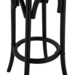 ΣΚΑΜΠΟ ΞΥΛΙΝΟ FAYE ΑΠΟ ΟΞΙΑ ΜΑΥΡΟ ΜΕ ΨΑΘΑ Φ36Χ70 HM8751.02 - Image 6