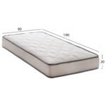 ΣΤΡΩΜΑ DREAMTOPIA ΣΕΙΡΑ ATLAS HM654.90 BONNELL SPRING 90x190x20Y εκ. - Image 2