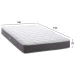 ΣΤΡΩΜΑ DREAMTOPIA ΣΕΙΡΑ LULLABY ALOE VERA HM655.140 BONNELL SPRING 140x190x20Y εκ. - Image 2