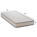 ΣΤΡΩΜΑ DREAMTOPIA ΣΕΙΡΑ RELIEF HM653.90 BONNELL SPRING 90x190x20Y εκ. - Image 2