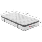 ΣΤΡΩΜΑ ΜΟΝΟ SILENTIUM HM749.01 POCKET SPRINGS--ΛΕΥΚΟ 90x190x30Υεκ. - Image 2