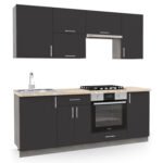 Αγόρασε ΣΥΝΘΕΣΗ ΚΟΥΖΙΝΑΣ ΜΕΛΑΜΙΝΗ ΑΝΘΡΑΚΙ-ΠΑΓΚΟΣ ΟΨΗ ΜΠΕΖ ΜΑΡΜΑΡΟ 200x47x84