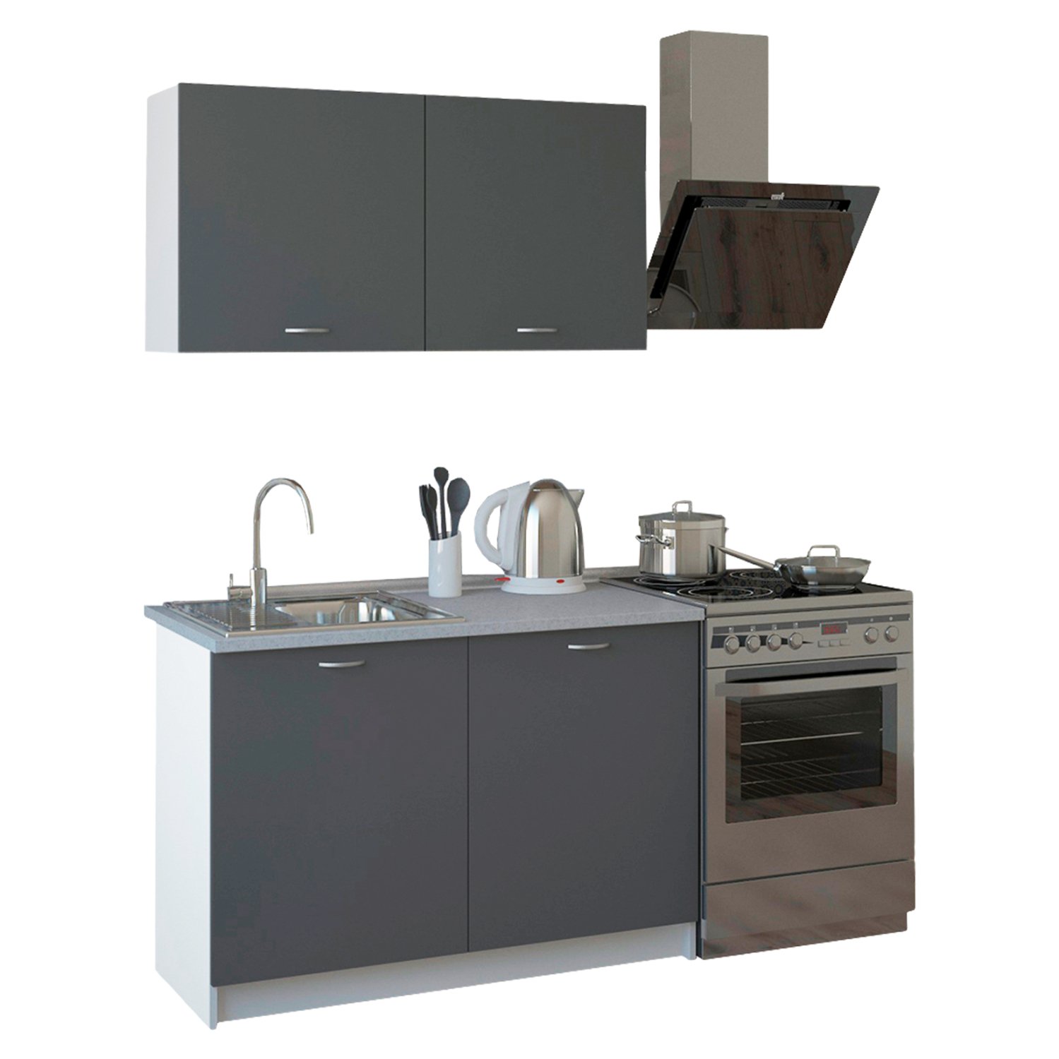 ΣΥΝΘΕΣΗ ΚΟΥΖΙΝΑΣ BLAINE ΜΕΛΑΜΙΝΗ ΓΚΡΙ HM2439.10 120x46-29 Αγόρασε ΣΥΝΘΕΣΗ ΚΟΥΖΙΝΑΣ BLAINE ΜΕΛΑΜΙΝΗ ΓΚΡΙ HM2439.10 120x46-29