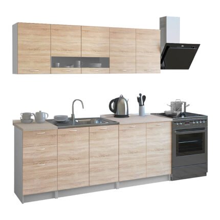 Αγόρασε ΣΥΝΘΕΣΗ ΚΟΥΖΙΝΑΣ BENTLEE ΜΕΛΑΜΙΝΗ ΜΕ ΠΑΓΚΟ SONAMA-ΛΕΥΚΟ HM2443 200x46-29