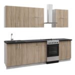 Αγόρασε ΣΥΝΘΕΣΗ ΚΟΥΖΙΝΑΣ ΜΕΛΑΜΙΝΗ SONAMA ΜΑΥΡΟ ΜΑΡΜΑΡΟ TOP 200x47x84