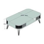 ΣΥΝΘΕΣΗ ΣΑΛΟΝΙΟΥ 2 ΤΜΧ ΛΕΥΚΟ & ΚΑΡΥΔΙ HM11848.03 - Image 4