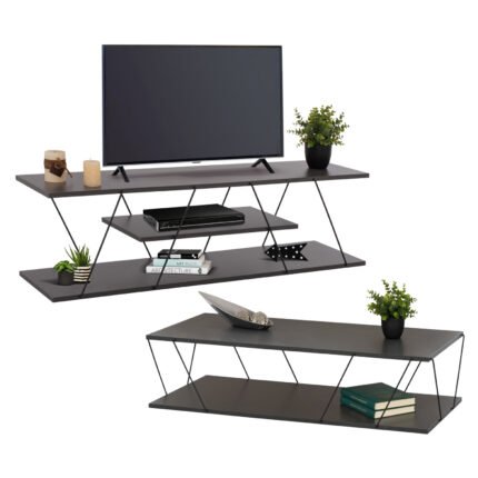 Αγόρασε ΣΥΝΘΕΣΗ ΣΑΛΟΝΙΟΥ 2ΤΜΧ TARS HM11771.20 ΜΕΛΑΜΙΝΗ-ΜΕΤΑΛΛΟ ΓΚΡΙ-ΜΑΥΡΟ σε μοναδική τιμή στο clickforshop.gr