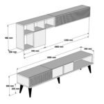 ΣΥΝΘΕΣΗ ΣΑΛΟΝΙΟΥ 2ΤΜΧ ΚΑΡΥΔΙ-ΛΕΥΚΟ ΜΑΡΜΑΡΟ HM11847.03 - Image 3