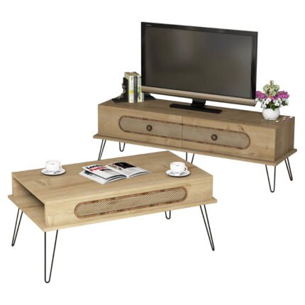 Αγόρασε ΣΥΝΘΕΣΗ ΣΑΛΟΝΙΟΥ ΜΕΛΑΜΙΝΗΣ 2ΤΜΧ ΦΥΣΙΚΟ ΟΑΚ HM11851.02 σε μοναδική τιμή στο clickforshop.gr