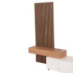 ΣΥΝΘΕΣΗ ΤΗΛΕΟΡΑΣΗΣ DORT HM18076.01 ΜΕΛΑΜΙΝΗ ΣΕ ΣΟΝΑΜΑ-ΛΕΥΚΟ 249.5x42.2x199.5Υεκ - Image 5