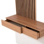 ΣΥΝΘΕΣΗ ΤΗΛΕΟΡΑΣΗΣ DORT HM18076.01 ΜΕΛΑΜΙΝΗ ΣΕ ΣΟΝΑΜΑ-ΛΕΥΚΟ 249.5x42.2x199.5Υεκ - Image 6