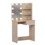 Αγόρασε ΤΟΥΑΛΕΤΑ ΜΕ ΦΩΤΙΣΜΟ LED & ΡΑΦΙΑ LAURYN HM2501.01 ΜΕΛΑΜΙΝΗ ΣΕ SONAMA 75x40x134.5Υεκ σε μοναδική τιμή στο clickforshop.gr