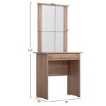 ΤΟΥΑΛΕΤΑ ΜΕ ΚΑΘΡΕΠΤΗ & ΣΚΑΜΠΟ CRYSTEL HM9938.11 ΜΕΛΑΜΙΝΗ SONAMA OAK 74x39x155Υεκ. - Image 2