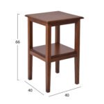 ΤΡΑΠΕΖΑΚΙ ΒΟΗΘΗΤΙΚΟ 40Χ40εκ ΚΑΡΥΔΙ ΓΙΑ ΤΡΑΠΕΖΙΑ ΕΣΤΙΑΤΟΡΙΟΥ HM8251 - Image 2