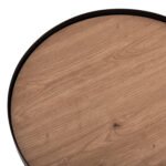 ΤΡΑΠΕΖΑΚΙ ΒΟΗΘΗΤΙΚΟ DENTON HM18023.01 MDF TOP ΦΥΣΙΚΟ ΞΥΛΟΥ-ΒΑΣΗ ΜΑΥΡΗ Φ45x51,5Υεκ. - Image 5