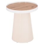 Αγόρασε ΤΡΑΠΕΖΑΚΙ ΒΟΗΘΗΤΙΚΟ DENTON HM18023.02 MDF TOP ΦΥΣΙΚΟ ΞΥΛΟΥ-ΒΑΣΗ ΛΕΥΚΗ Φ45x51