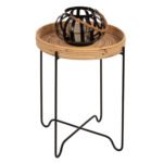 Αγόρασε ΤΡΑΠΕΖΑΚΙ ΒΟΗΘΗΤΙΚΟ FLY HM7906 RATTAN ΦΥΣΙΚΟ ΧΡΩΜΑ-ΜΕΤΑΛΛΙΚΗ ΒΑΣΗ ΜΑΥΡΗ Φ40x53Yεκ. σε μοναδική τιμή στο clickforshop.gr