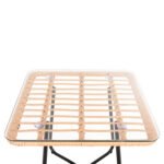 ΤΡΑΠΕΖΑΚΙ GERRY HM5717.11 ΜΕ WICKER ΜΠΕΖ-ΜΑΥΡΟ ΜΕΤΑΛ.ΣΚΕΛΕΤΟ 50x50x47,5Υεκ. - Image 4