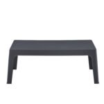 ΤΡΑΠΕΖΑΚΙ ΟΡΘΟΓΩΝΙΟ SLEEK HM6367.10 ΠΟΛΥΠΡΟΠΥΛΕΝΙΟ ΣΕ ΣΚΟΥΡΟ ΓΚΡΙ 105x64x40Υεκ. - Image 3