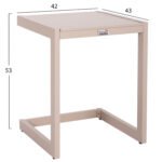 ΤΡΑΠΕΖΑΚΙ ΞΑΠΛΩΣΤΡΑΣ BELLING HM6274.04 ΑΛΟΥΜΙΝΙΟ ΣΕ ΣΑΜΠΑΝΙ 42x43x53Υεκ. - Image 2