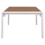 ΤΡΑΠΕΖΑΚΙ ΞΑΠΛΩΣΤΡΑΣ BENTRY HM6276.01 ΑΛΟΥΜΙΝΙΟ ΛΕΥΚΟ--POLYWOOD 100x56x35Υεκ. - Image 5