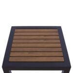 ΤΡΑΠΕΖΙ ΑΛΟΥΜΙΝΙΟΥ SABRA HM5403.02 ΓΚΡΙ ΜΕ POLYWOOD 45Χ45X45,5Yεκ. - Image 4