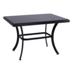 Αγόρασε ΤΡΑΠΕΖΙ ΑΛΟΥΜΙΝΙΟΥ JAXEN HM5533.02 ΜΑΥΡΟ-ΓΥΑΛΙ ΑΣΦΑΛΕΙΑΣ&TEXTILENE 120x70x78Υεκ σε μοναδική τιμή στο clickforshop.gr