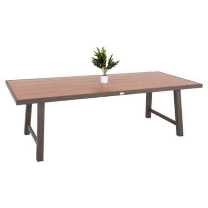 Αγόρασε ΤΡΑΠΕΖΙ ΑΛΟΥΜΙΝΙΟΥ GOBAR HM6060.04 ΣΑΜΠΑΝΙ ΜΕ ΕΠΙΦΑΝΕΙΑ ΑΠΟΜΙΜΗΣΗΣ ΞΥΛΟΥ 240Χ105Χ75Υεκ. σε μοναδική τιμή στο clickforshop.gr