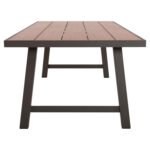 ΤΡΑΠΕΖΙ ΑΛΟΥΜΙΝΙΟΥ GOBAR HM6060.04 ΣΑΜΠΑΝΙ ΜΕ ΕΠΙΦΑΝΕΙΑ ΑΠΟΜΙΜΗΣΗΣ ΞΥΛΟΥ 240Χ105Χ75Υεκ. - Image 4