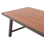 ΤΡΑΠΕΖΙ ΑΛΟΥΜΙΝΙΟΥ GOBAR HM6060.04 ΣΑΜΠΑΝΙ ΜΕ ΕΠΙΦΑΝΕΙΑ ΑΠΟΜΙΜΗΣΗΣ ΞΥΛΟΥ 240Χ105Χ75Υεκ. - Image 5