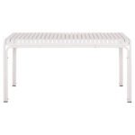 ΤΡΑΠΕΖΙ ΑΛΟΥΜΙΝΙΟΥ RACHEL HM6339.02 ΛΕΥΚΟ 150x80x75Υεκ. - Image 3