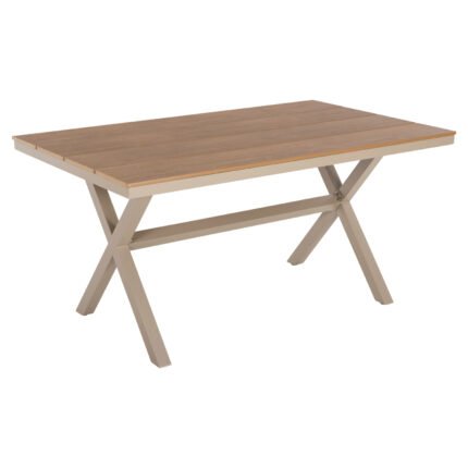 Αγόρασε ΤΡΑΠΕΖΙ ΑΛΟΥΜΙΝΙΟΥ ΟΡΘΟΓΩΝΙΟ TAWNEE HM6037.04 ΣΑΜΠΑΝΙ-POLYWOOD ΦΥΣΙΚΟ 150x89