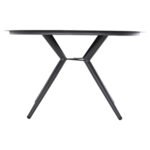 ΤΡΑΠΕΖΙ ΑΛΟΥΜΙΝΙΟΥ ΣΤΡΟΓΓΥΛΟ HIGER HM6061.03 ΑΝΘΡΑΚΙ Φ126Χ73Υεκ. - Image 5