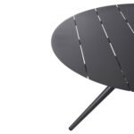 ΤΡΑΠΕΖΙ ΑΛΟΥΜΙΝΙΟΥ ΣΤΡΟΓΓΥΛΟ HIGER HM6061.03 ΑΝΘΡΑΚΙ Φ126Χ73Υεκ. - Image 6