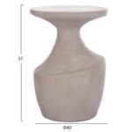 ΤΡΑΠΕΖΙ ΒΟΗΘΗΤΙΚΟ REBON HM18156.03L FIBER CEMENT ΣΕ ΓΚΡΙ--Φ40x56.5Υεκ. - Image 2