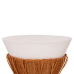 ΤΡΑΠΕΖΙ ΒΟΗΘΗΤΙΚΟ PERRAL HM18164.02S FIBER CEMENT ΛΕΥΚΟ-ΦΥΣΙΚΟ RATTAN--Φ42x36Υεκ - Image 4