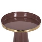 ΤΡΑΠΕΖΙ ΒΟΗΘΗΤΙΚΟ LATUR HM4250.06 ΜΕΤΑΛΛΟ ΣΕ ΚΑΦΕΚΟΚΚΙΝΟ-ΧΡΥΣΟ Φ30,5x39-42Υ εκ. - Image 4