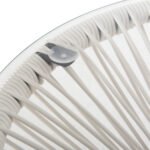 ΤΡΑΠΕΖΙ ΒΟΗΘΗΤΙΚΟ ALLEGRA HM5874.12 ΜΕΤΑΛΛΟ ΜΑΥΡΟ-ΣΥΝΘ. RATTAN ΛΕΥΚΟ Φ47x45Yεκ. - Image 6