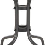 ΤΡΑΠΕΖΙ ΒΟΗΘΗΤΙΚΟ FIGO HM6067.01 ΜΕΤΑΛΛΙΚΟ ΓΚΡΙ-ΓΥΑΛΙΝΗ ΕΠΙΦΑΝΕΙΑ 45x45x51Yεκ - Image 6