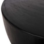 ΤΡΑΠΕΖΙ ΒΟΗΘΗΤΙΚΟ POMPU HM9794.02 ΜΑΥΡΟ ΜΑΣΙΦ ΞΥΛΟ SUAR Φ58x34Υεκ. - Image 5