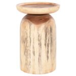 ΤΡΑΠΕΖΙ ΒΟΗΘΗΤΙΚΟ LOKI HM9899 ΜΑΣΙΦ ΞΥΛΟ SUAR ΣΕ ΦΥΣΙΚΟ Φ30x46Υεκ. - Image 3