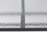 ΤΡΑΠΕΖΙ BRUNO 160Χ90Χ72Υεκ. ΜΕΤΑΛΛΙΚΟ ΓΚΡΙ ΜΕ ΓΥΑΛΙΝΗ ΕΠΙΦΑΝΕΙΑ HM5074.01 - Image 4