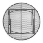 ΤΡΑΠΕΖΙ CATERING-ΣΥΝΕΔΡΙΟΥ HM5061 Φ182Χ74εκ ΠΤΥΣΣΟΜΕΝΟ ΣΤΡΟΓΓΥΛΟ - Image 3