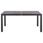 ΤΡΑΠΕΖΙ ΕΠΕΚΤΕΙΝΟΜΕΝΟ KRUM HM6277.03 ΑΛΟΥΜΙΝΙΟ ΣΚΟΥΡΟ ΓΚΡΙ 160-240x90x73Υεκ. - Image 3